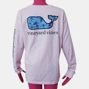 VINEYARD VINES SEA LEAVES WHALE FILL GRAPHIC TEE NWT SIZE M
